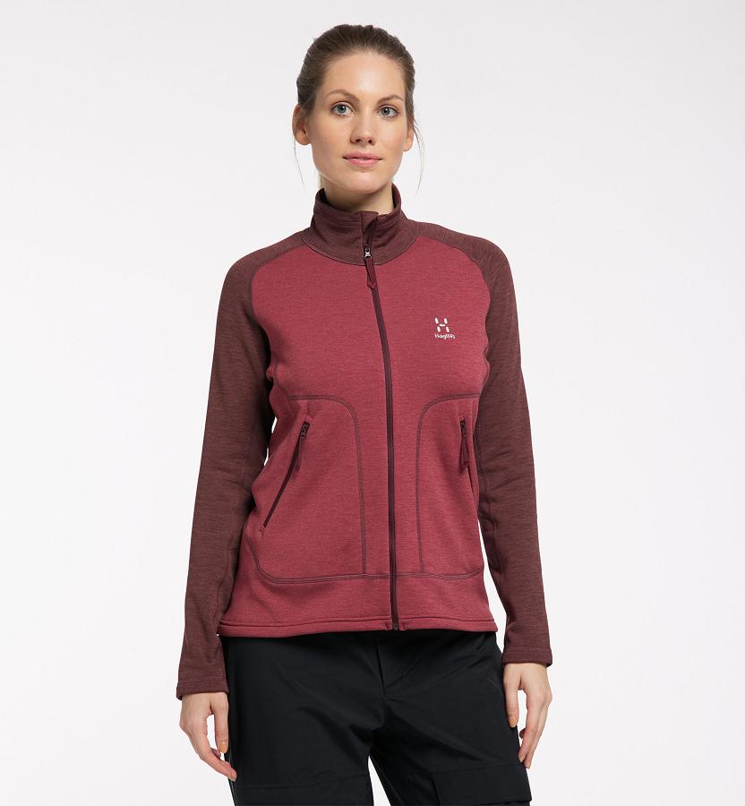 Haglöfs Womens Heron Fleece Red New Zealand 87239ZSEA